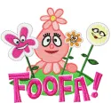 Foofa Flower Embroidery Design - Sweet Baby Stitching