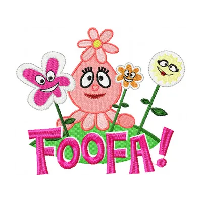 Foofa Flower Embroidery Design - Sweet Baby Stitching