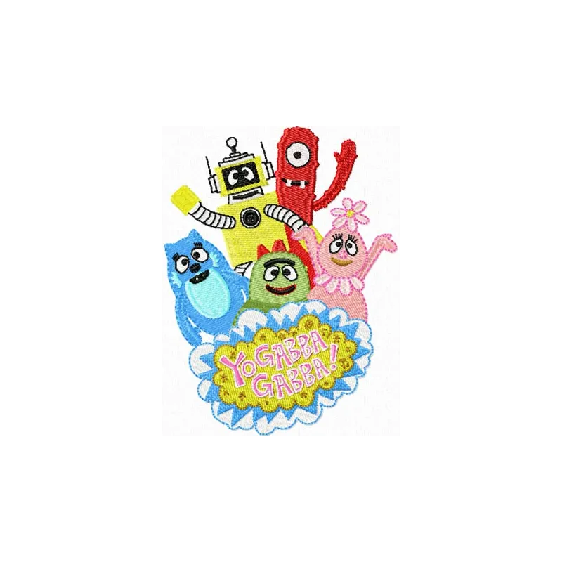 Gabba Land Creatures Stitching Pattern for Kids
