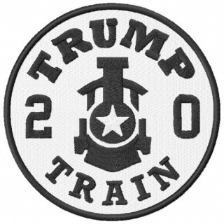 Trump train 2020 embroidery design - Embroidery Design