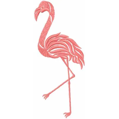 Flamingo Stitching Pattern for Tote Bags & Apparel