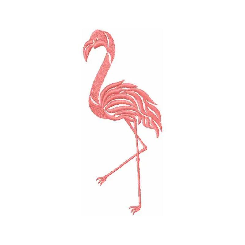 Flamingo Stitching Pattern for Tote Bags & Apparel