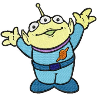 Alien Plush  embroidery design - Embroidery Design