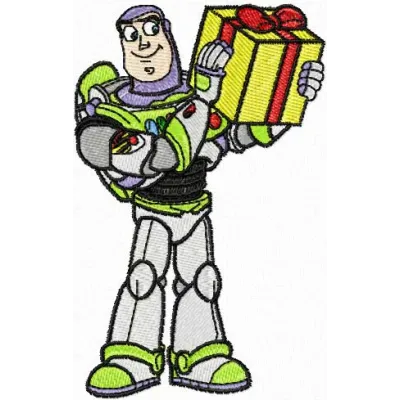 Buzz Lightyear Gift Scene Stitching Pattern