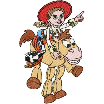 Jessie & Bullseye Stitching Pattern | Toy Story