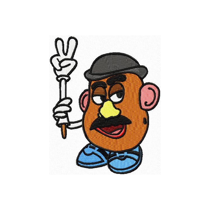Mr Potato Head  embroidery design - Embroidery Design