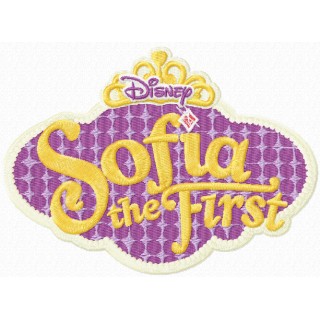 Sofia The First logo embroidery design - Embroidery Design