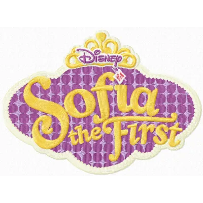 Sofia The First logo embroidery design - Embroidery Design
