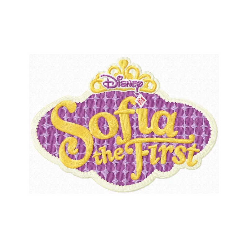 Sofia The First logo embroidery design - Embroidery Design