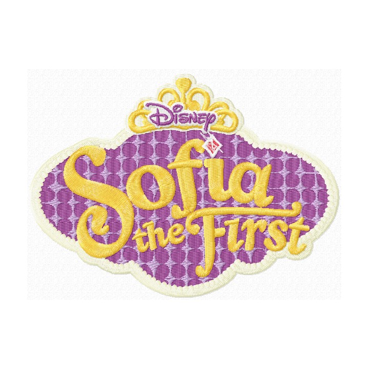 Sofia The First logo embroidery design - Embroidery Design
