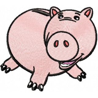 Pig  embroidery design - Embroidery Design