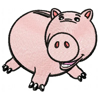 Pig Stitching Pattern - Toy Story Character Design
