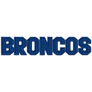 Swift Current Broncos Wordmark logo embroidery design - Embroidery Design
