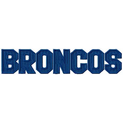 Swift Current Broncos Wordmark Stitching Pattern