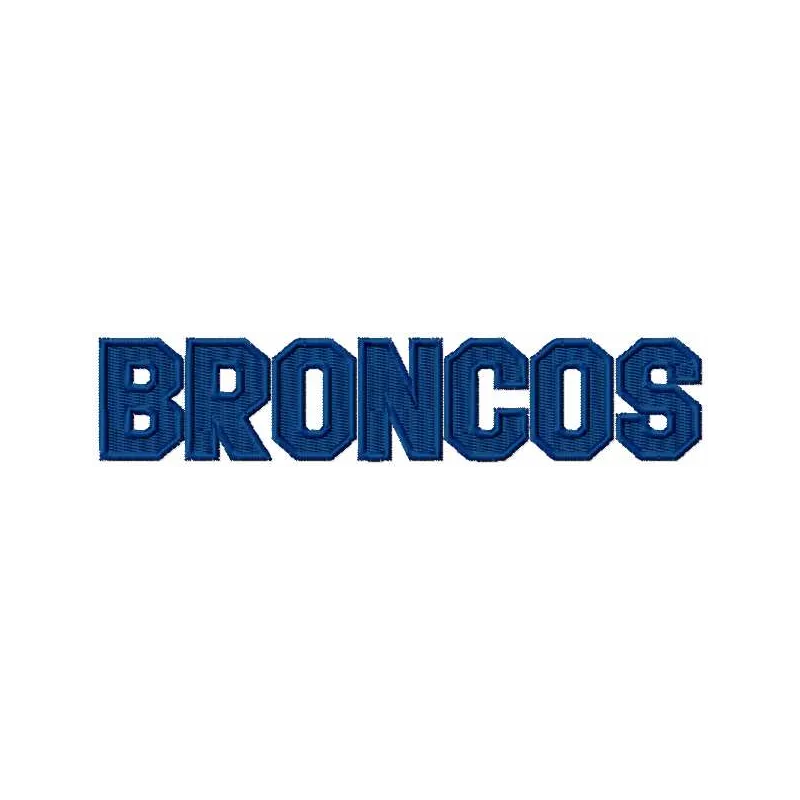 Swift Current Broncos Wordmark Stitching Pattern