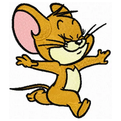 Jerry Happy Cartoon Stitching Pattern | Tom & Jerry