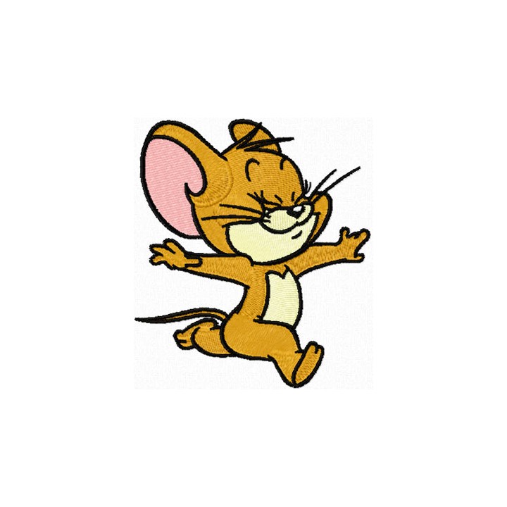 Jerry Happy  embroidery design - Embroidery Design