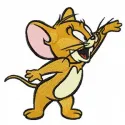 Jerry Cartoon Character Stitching Pattern