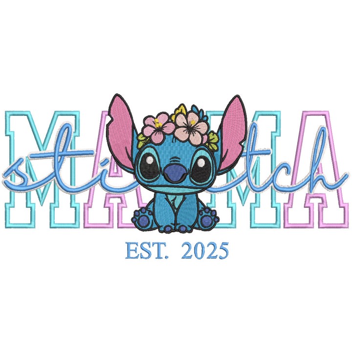 Mama Stitch embroidery design - Embroidery Design