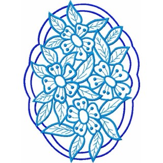 Flower lace 8 embroidery design - Embroidery Design