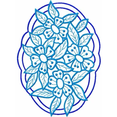 Flower lace 8 embroidery design - Embroidery Design
