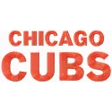 Cubs Wordmark Logo Stitching Pattern