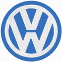 VW Logo Stitching Pattern for Car Enthusiasts