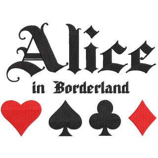 Alice in borderland embroidery design - Embroidery Design