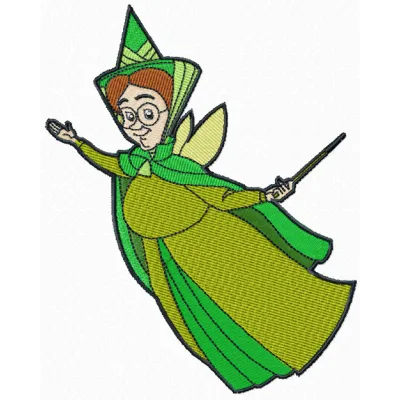 Fauna Good Fairy embroidery design - Embroidery Design