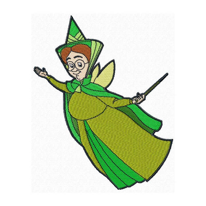 Fauna Good Fairy embroidery design - Embroidery Design
