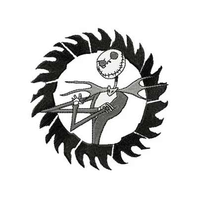 Jack Skellington Stitching Pattern for Halloween Crafts