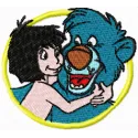 Mowgli and Baloo  embroidery design - Embroidery Design