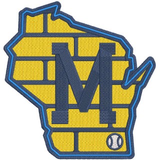 Milwaukee Brewers 2020 Alternate Logo embroidery design - Embroidery Design