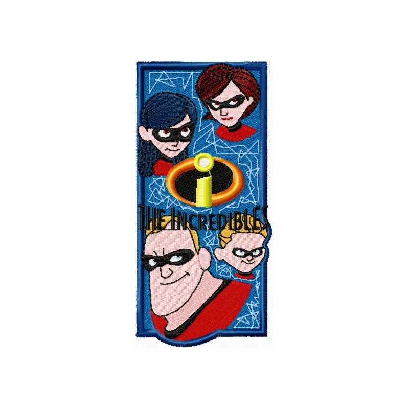 Bookmark "The Incredibles" embroidery design - Embroidery Design