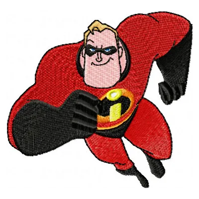 Mr. Incredible 3 embroidery design - Embroidery Design