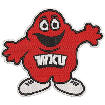 Western Kentucky Hilltoppers Alternate Logo 2017 embroidery design featuring bold colors and intricate stitching.