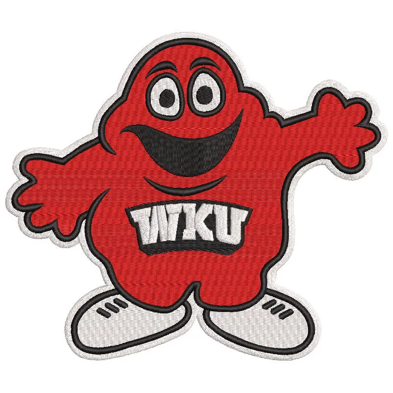 Western Kentucky Hilltoppers Alternate Logo 2017 embroidery design featuring bold colors and intricate stitching.