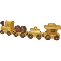 Wooden Train Embroidery Design - Classic Toy Pattern