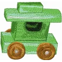Wooden Truck Embroidery Design - Classic Toy Pattern