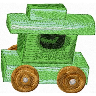 Wooden Truck embroidery design - Embroidery Design