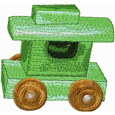 Wooden Truck Embroidery Design - Classic Toy Pattern