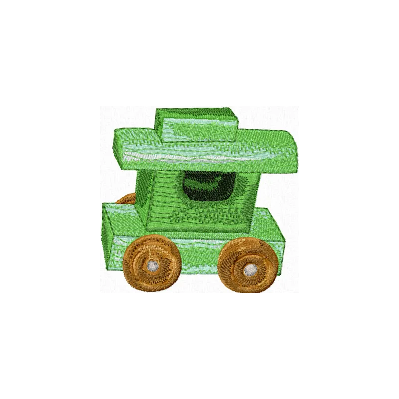 Wooden Truck Embroidery Design - Classic Toy Pattern
