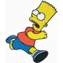 Bart Simpson Running Stitching Pattern