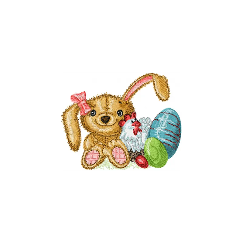 Easter Bunny Stitching Pattern for Spring Crafts