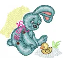 Bunny & Duck Stitching Pattern for Kids' Projects
