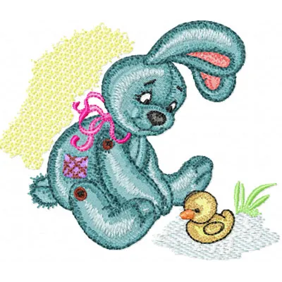 Bunny & Duck Stitching Pattern for Kids' Projects