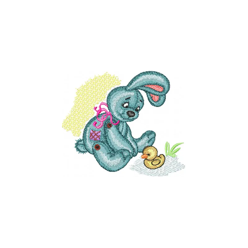 Bunny & Duck Stitching Pattern for Kids' Projects