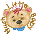Hush Little Baby Old Toys Embroidery Design - Vintage
