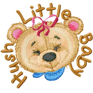 Old Toys Hush Little Baby  embroidery design - Embroidery Design