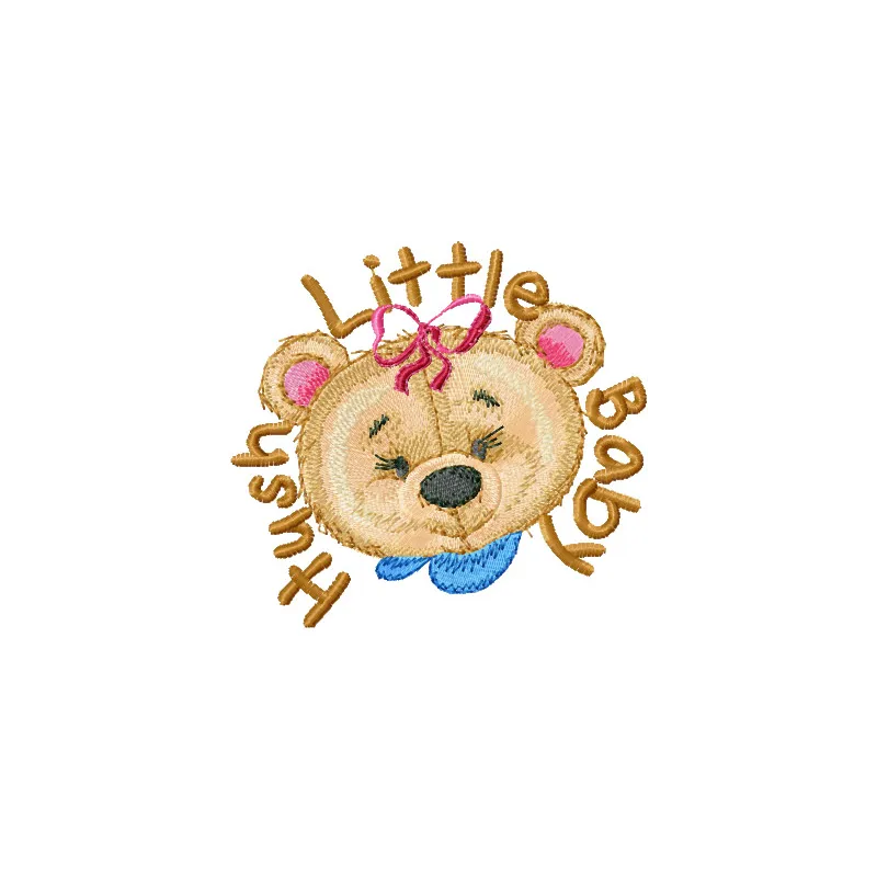 Hush Little Baby Old Toys Embroidery Design - Vintage